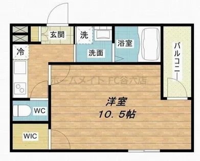 フジパレス深江橋イースト【1階】の間取り