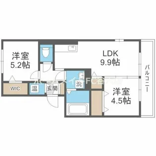 アビーロード巽東【2階】の間取り