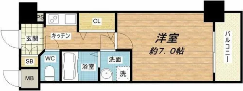 エイペックス内本町【12階】の間取り