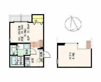 Merveille【1階】の間取り