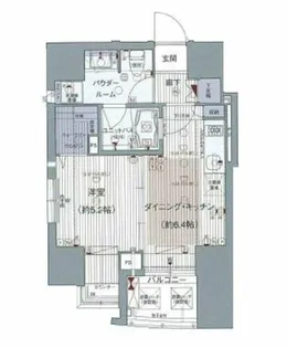 プレサンスNEO中之島公園【7階】の間取り
