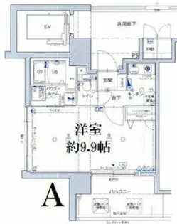 エスリード福島駅前第2【10階】の間取り