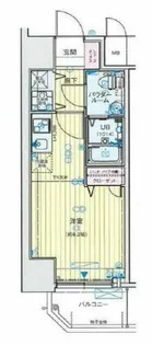ベルエ難波西【3階】の間取り