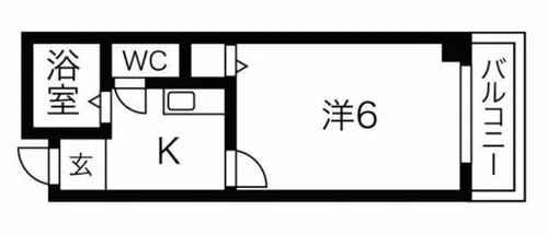 ロイヤルレスト芦原【4階】の間取り