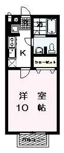 グリーンハイツ前山【2階】の間取り