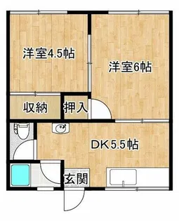 ちとせ荘【201号室】の間取り