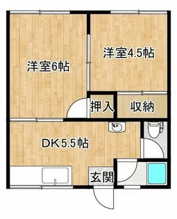 ちとせ荘【202号室】の間取り
