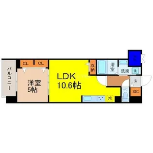 ザ・シンフォニア新栄【9階】の間取り