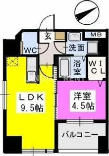 ベイシック薬院【7階】の間取り