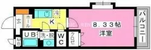 クリア吉塚【3階】の間取り