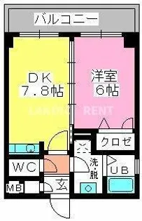 ベイシック大名【4階】の間取り