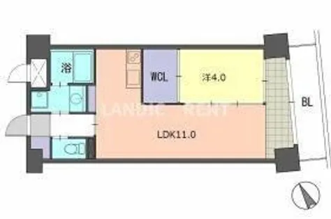 レジデンス住吉【5階】の間取り