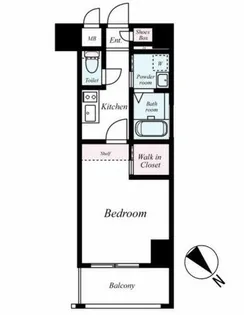 エンクレスト祇園【6階】の間取り