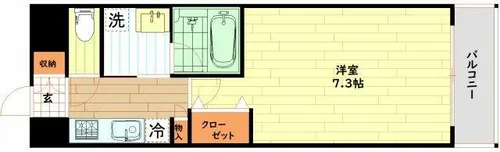 アーバネックス京橋プライマリーワン【6階】の間取り