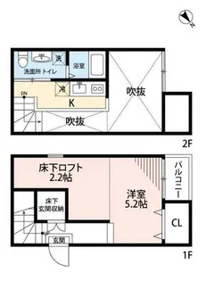 ベーネ明治【1階】の間取り