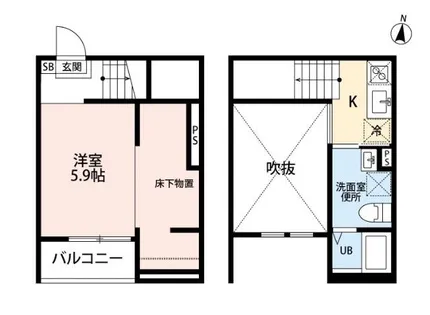 AO AQUA(アオアクア)【2階】の間取り