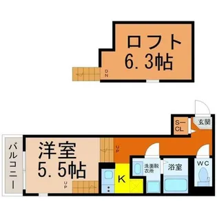 クレセール平安通【2階】の間取り
