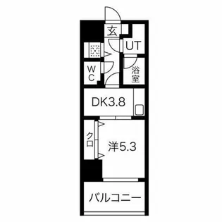 さくらHills NISHIKI PLATINUM RESIDENCE【6階】の間取り