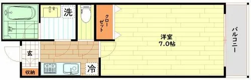 セイワパレス福島駅前【4階】の間取り