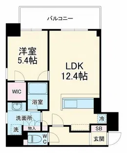 ザ・パークハビオ天満橋【13階】の間取り
