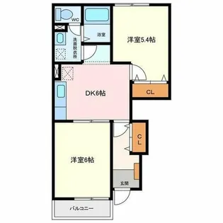 パルパピヨン【1階】の間取り