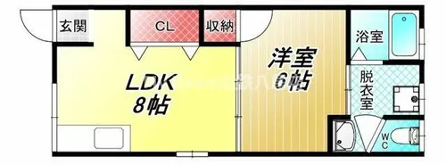 岡田文化【2階】の間取り