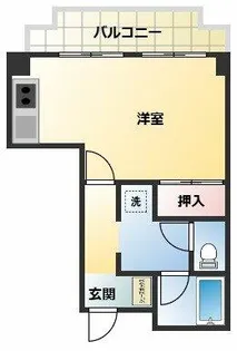 シャトーハピネス【4階】の間取り
