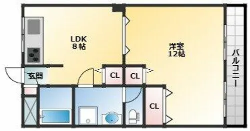レガット松原【2階】の間取り