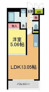 プレジオ西宮今津【502号室】の間取り