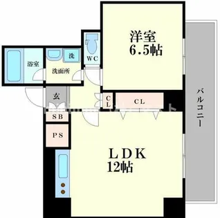 CITYSPIRE難波プレミア【2階】の間取り
