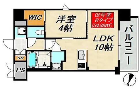 SDグランツ神戸Peninsula【8階】の間取り