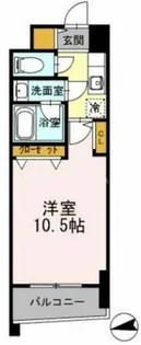 カスタリアタワー肥後橋【1805号室】の間取り