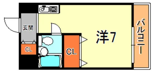 サムティ灘駅前【4階】の間取り