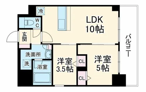 S-RESIDENCE福島diverse【8階】の間取り