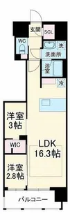 アーバネックス大阪天満宮I【3階】の間取り