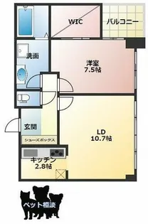 アステリオ北堀江 ザ・メトロタワー【13階】の間取り