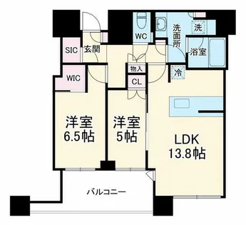 梅田ガーデンレジデンス【14階】の間取り