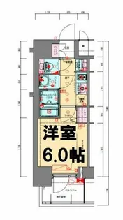 プレサンス松屋町ヴェルデス【3階】の間取り