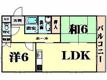 太陽ハイツ【1階】の間取り