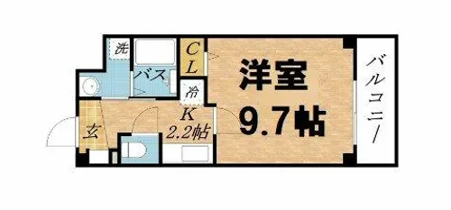 ドーム千代崎【3階】の間取り