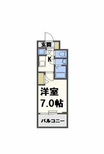 レジュールアッシュウエストレジス【4階】の間取り
