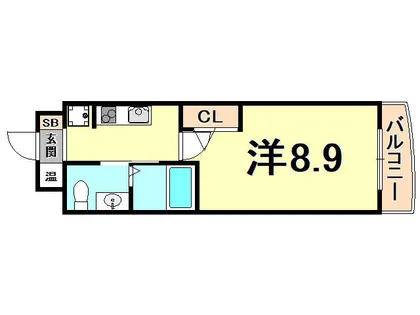 セレニテ西宮本町【6階】の間取り