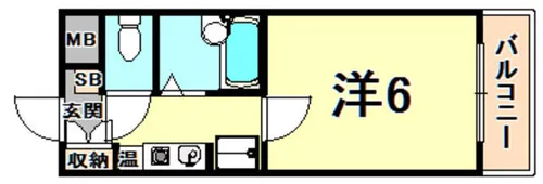 サンホームズ内山【5階】の間取り