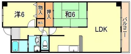 ライフアップハイツ【4階】の間取り