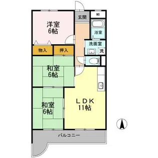 ブランベール大久保【2階】の間取り