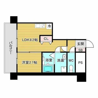エル・セレーノ新大阪北【13階】の間取り