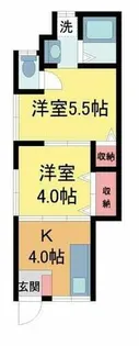 尾崎文化【1号室】の間取り