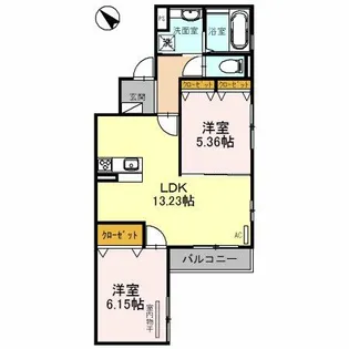 パールコート【1階】の間取り
