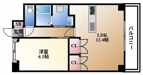 コンソラトゥール【4階】の間取り