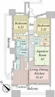 グランカーサ上前津【12階】の間取り